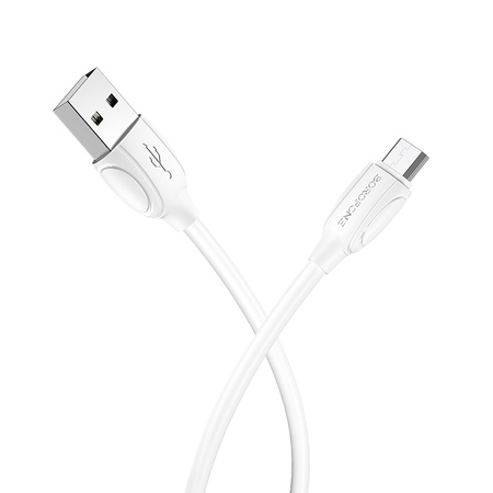 Borofone Kabel BX19 Benefit - USB na Micro USB - 2,4A 1 metr biały