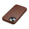 iCarer Case Leather genuine leather case for iPhone 14 Plus braun (WMI14220703-RB) (MagSafe compatible)