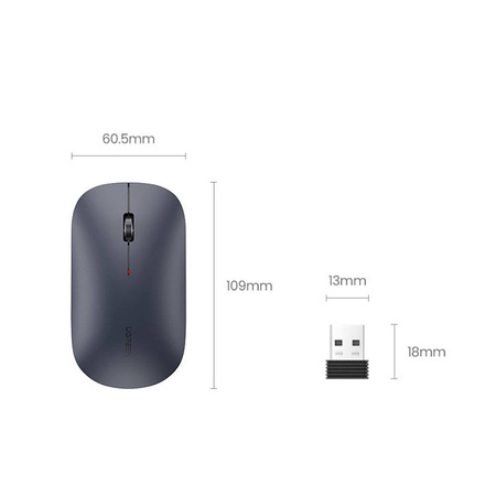 Ugreen handy wireless USB mouse black (mu001)