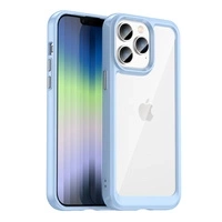 Outer Space Case iPhone 14 Pro Hardcover mit Gelrahmen blau