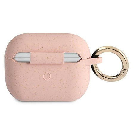 Guess GUAPSGGEP AirPods Pro cover różowy/pink Silicone Glitter