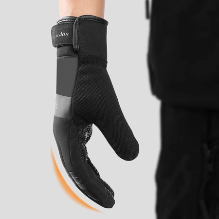 Isolierte Sport-Handyhandschuhe (Größe XL) – schwarz