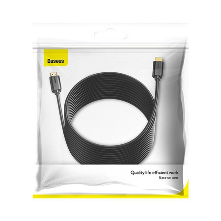 Baseus kabel przewód HDMI 2.0 4K 30 Hz 3D HDR 18 Gbps 8 m czarny (CAKGQ-E01)