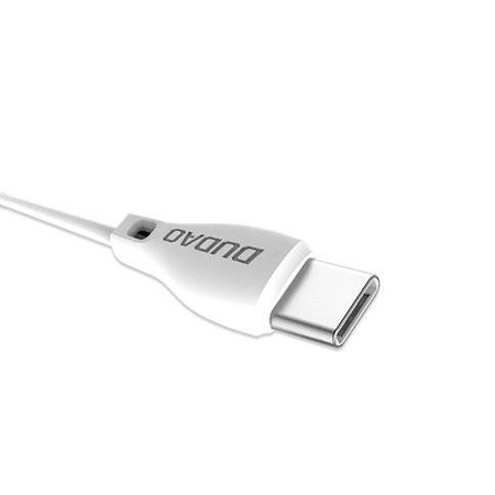 Dudao przewód kabel USB Typ C 2.1A 2m biały (L4T 2m white)