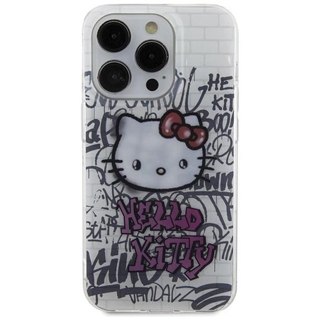 Hello Kitty IML Kitty On Bricks Graffiti case for iPhone 14 Pro Max - white