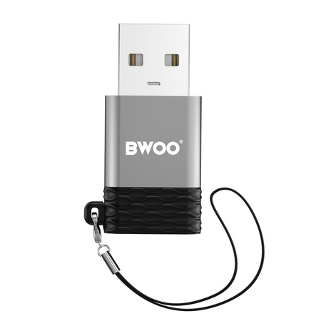 żBWOO adapter BZ-38 USB-C - USB szary OTG