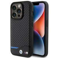 Etui BMW Leather Carbon na iPhone 15 Pro - czarne