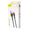 Kabel USB iPhone Lightning 2A 3m Baseus Cafule Cable (CALKLF-R91) czarno-czerwony