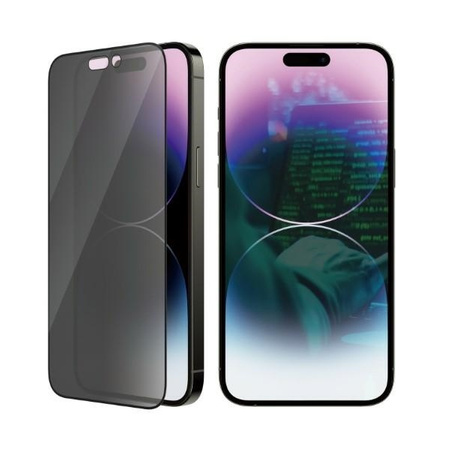 Gehärtetes Glas 5D IPHONE 14 PRO MAX PanzerGlass Ultra-Wide Fit Privacy Screen Protection Antibacterial (P2774)