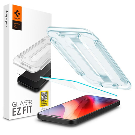 TEMPERED GLASS Spigen GLAS.TR &quot;EZ FIT&quot; IPHONE 15 CLEAR