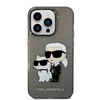 Karl Lagerfeld IML Glitter NFT Karl & Choupette - Etui iPhone 14 Pro Max (czarny)