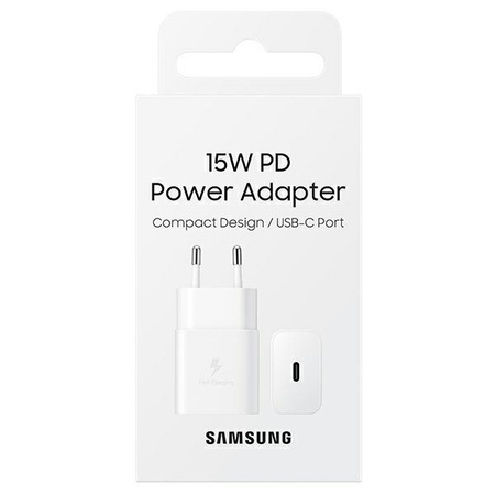 Samsung USB-Wandladegerät Typ C 15W PD AFC weiß (EP-T1510NWEGEU)