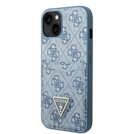 Schutzhülle IPHONE 13 MINI Guess Hardcase 4G Triangle Logo Cardslot (GUHCP13SP4TPB) blau