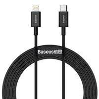 Baseus Superior kabel USB Typ C - Lightning do szybkiego ładowania Power Delivery 20 W 2 m czarny (CATLYS-C01)