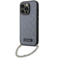 Karl Lagerfeld KLHCP14XSACKLHPG iPhone 14 Pro Max 6.7" srebrny/silver hardcase Saffiano Monogram Chain