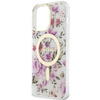 Guess GUHMP14LHCFWST iPhone 14 Pro 6.1" transparent hardcase Flower MagSafe