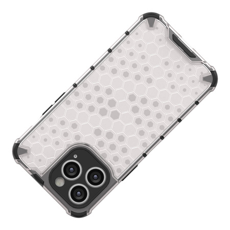 Honeycomb etui iPhone 14 Pro Max pancerny hybrydowy pokrowiec czarne