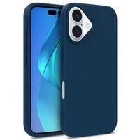 Multiple Color Wheat Bran Case for iPhone 16 - Blue