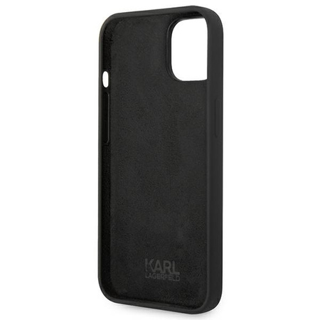 Original Case IPHONE 14 Karl Lagerfeld Hardcase Silicone Karl`s Head black