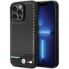 Etui BMW BMHCP13L22NBCK iPhone 13 Pro / 13 6.1" czarny/black hardcase Leather Carbon