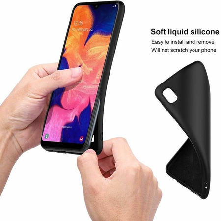 Etui SAMSUNG GALAXY A51 Silicone case elastyczne silikonowe czarne