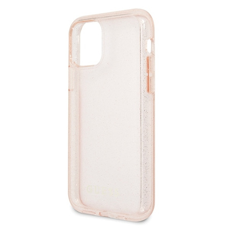 Guess Glitter Case - Etui iPhone 11 Pro (Pink)