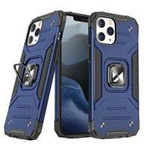 Wozinsky Ring Armor Case Kickstand Tough Rugged Cover for iPhone 13 blue