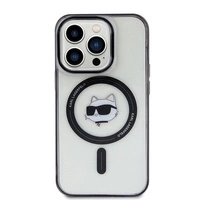 Karl Lagerfeld IML Choupette's Head MagSafe-Hülle für iPhone 15 Pro – transparent