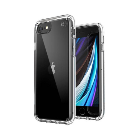 Speck Presidio Perfect-Clear - Etui iPhone SE 2020 / 8 / 7 z powłoką MICROBAN (Clear)