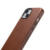 iCarer Case Leather genuine leather case for iPhone 14 Plus braun (WMI14220703-RB) (MagSafe compatible)