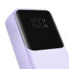 Joyroom JR-PBC07 20000mAh 30W mini power bank with USB-C and Lightning cables - purple