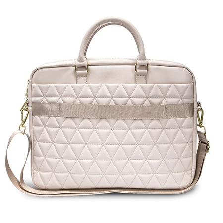 Guess Torba GUCB15QLPK 15" różowa/pink Quilted