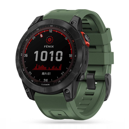 Pasek do GARMIN FENIX 3 / 5X / 3HR / 5X PLUS / 6X / 6X PRO / 7X Tech-Protect IconBand ciemnozielony