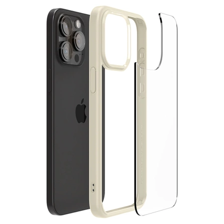 Spigen Ultra Hybrid-Hülle für iPhone 15 Pro Max – Beige