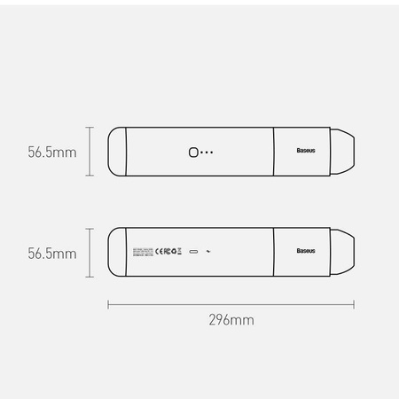 Baseus A3 bezprzewodowy odkurzacz samochodowy 135 W 15000 Pa czarny (CRXCQA3-0A)