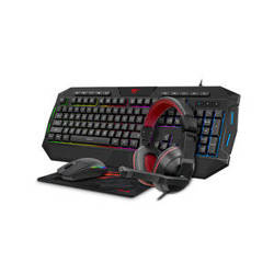 Gaming set 4in1 Havit GAMENOTE KB501CM headphones + keyboard + mouse + mouse pad