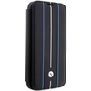 Original Case IPHONE 14 PRO BMW Bookcase Leather Stamp Blue Lines (BMBKP14L22RVSK) black