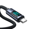 Kabel USB C - USB C 100W 1.2m z wyświetlaczem LED Joyroom S-CC100A16 - czarny