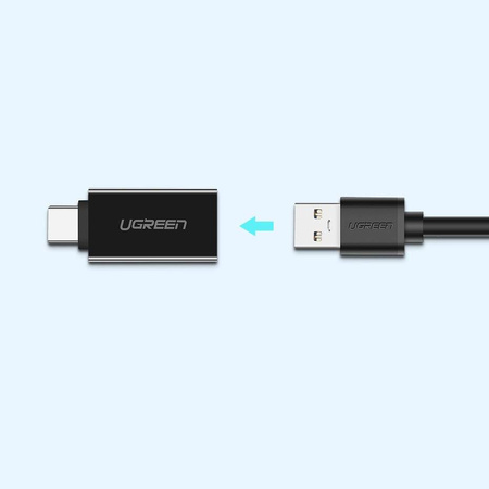 Ugreen adapter przejściówka OTG USB 3.2 Gen 1 (żeński) - USB Typ C (męski) biały (30155)