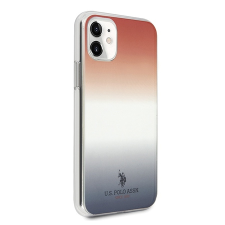 US Polo USHCN61TRDGRB iPhone 11 czerwono-niebieski/blue&red Gradient Pattern Collection