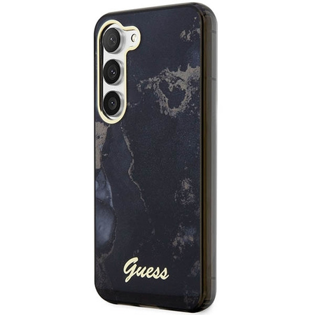 Guess GUHCS23SHTMRSK S23 S911 schwarz/schwarzer Hartschalenkoffer Golden Marble Collection