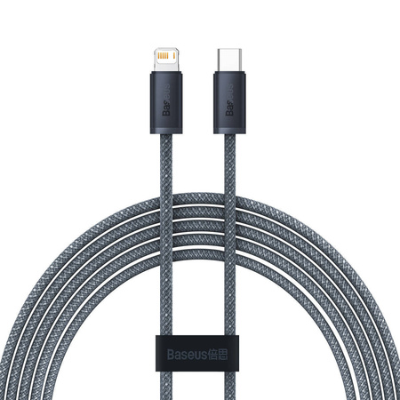 Baseus cable for iPhone USB Type C - Lightning 2m, Power Delivery 20W gray (CALD000116)