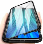 Etui SAMSUNG GALAXY S20 FE / S20 LITE 3w1 Double Magnetic 360° Aluminium i Szkło czarne