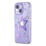 Kingxbar Heart Star Series etui iPhone 14 Plus etui w gwiazdki purple star