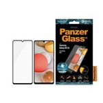 Szkło Hartowane 5D SAMSUNG GALAXY A42 5G PanzerGlass E2E Super+ Case Friendly AntiBacterial czarne