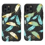 Kingxbar Forest świecące w ciemności etui ozdobione oryginalnymi Kryształami Swarovskiego iPhone 11 Pro wielokolorowy (Feather)