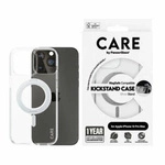 Etui CARE by PanzerGlass Kickstand Case MagSafe na iPhone 15 Pro Max - srebrne