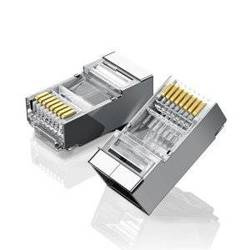 Metalowa wtyczka RJ45 UGREEN Ethernet, 8P/8C, Cat.6, UTP (10szt.)